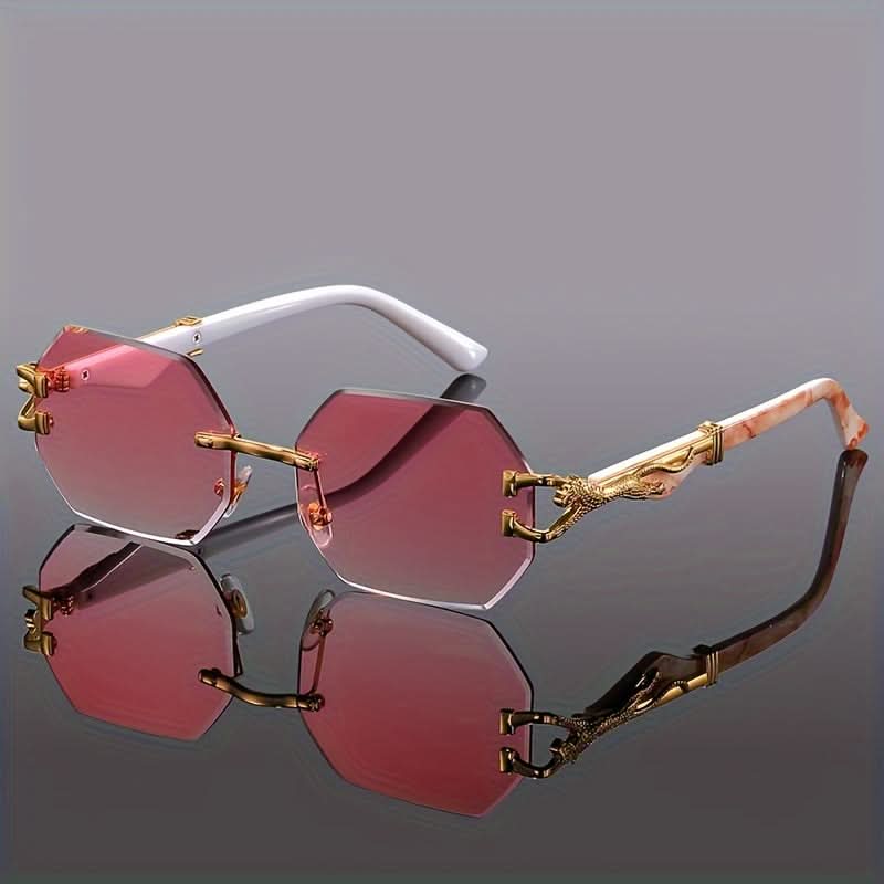 Classic Fashion Multi-Polygon Metal Glasses – Trendy Unisex Accessory