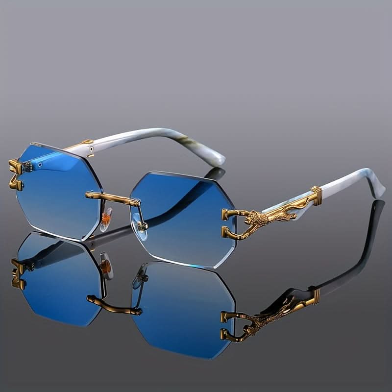 Classic Fashion Multi-Polygon Metal Glasses – Trendy Unisex Accessory