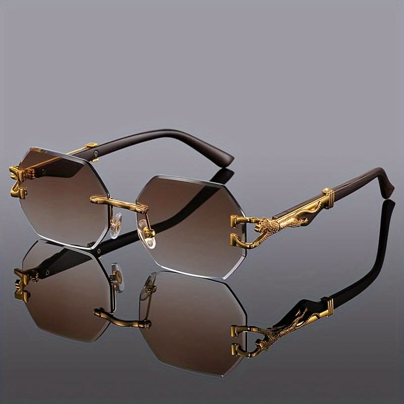 Classic Fashion Multi-Polygon Metal Glasses – Trendy Unisex Accessory
