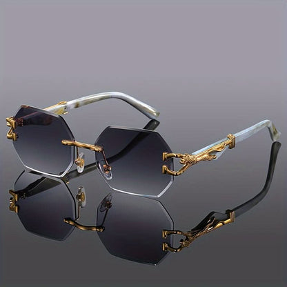 Classic Fashion Multi-Polygon Metal Glasses – Trendy Unisex Accessory
